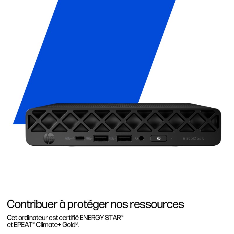 Desk HP Elite Mini 8 DM G1 Intel Core U7-265T 24Go 512GoSSD Intel Graphics 13 To