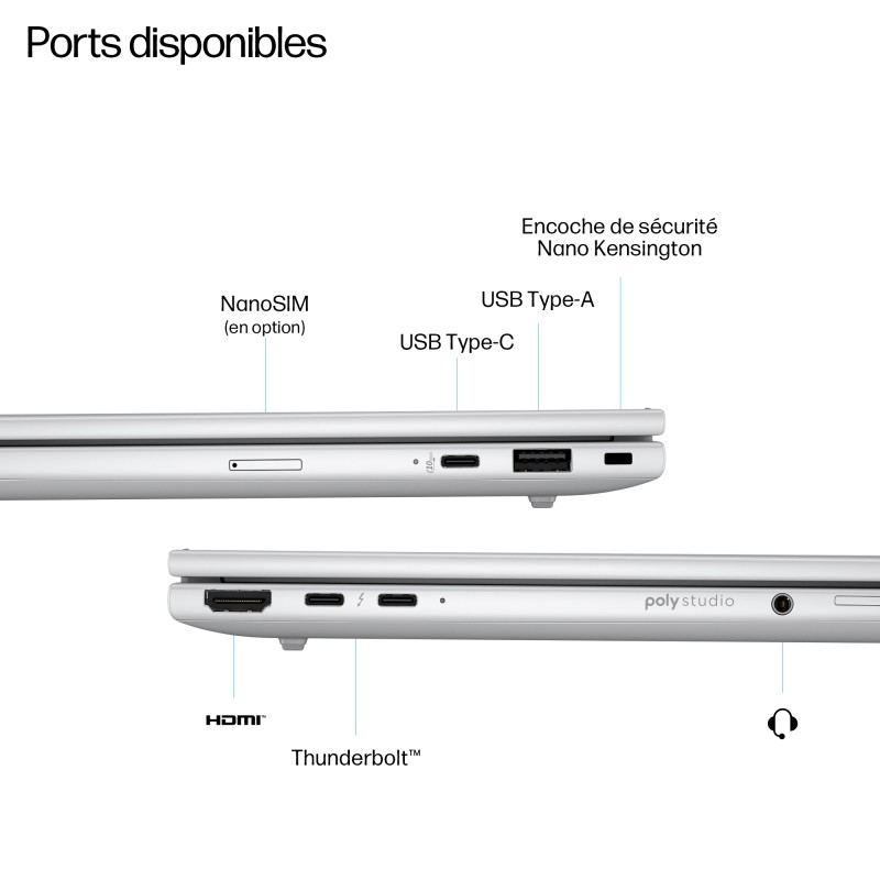 Portable HP EliteBook 8 G1i 16 NGAI Intel Core Ultra U7-255U 32GB 1ToSSD Intel G
