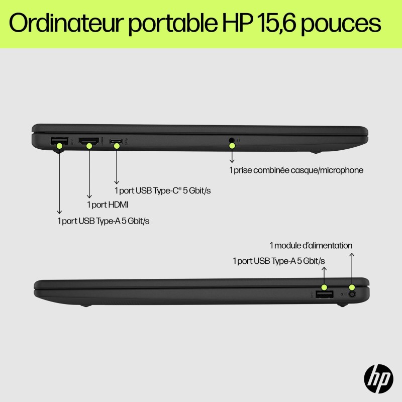 Portable 15-fd0158nf Intel Core i3-N305 8GB DDR4 512GB PCIe Intel UHD Graphics 1