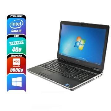 DELL LATITUDE E6540 - 4300M, 4 Go RAM, 500 Go - reconditionné