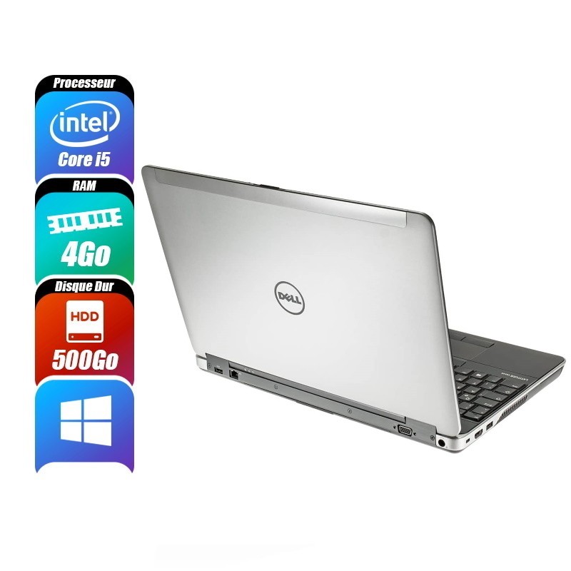 DELL LATITUDE E6540 - 4300M, 4 Go RAM, 500 Go - reconditionné