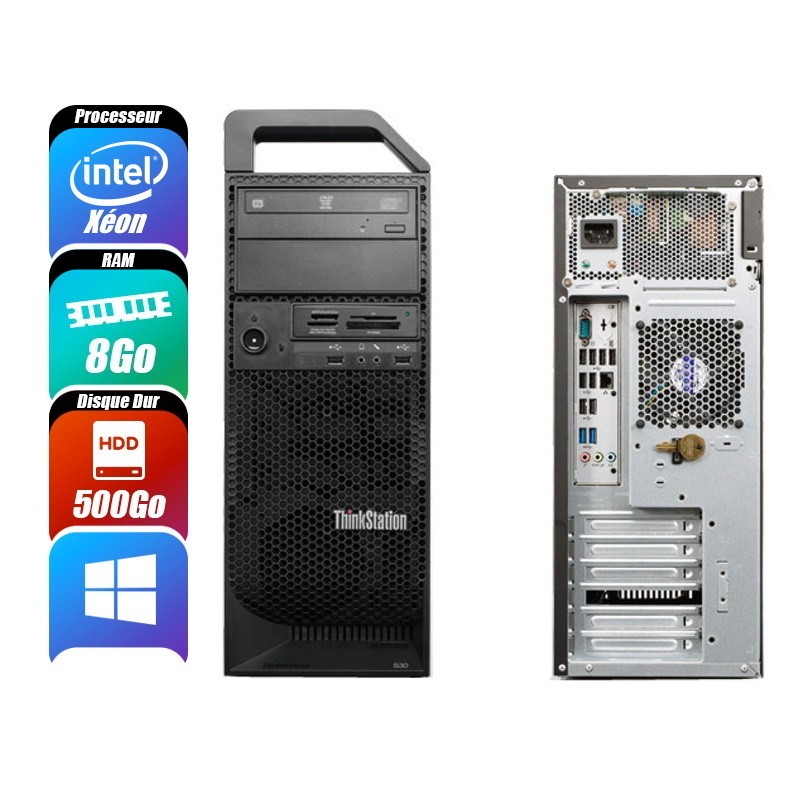 LENOVO THINKSTATION 8 Go 500 Go reconditionné -id-77
