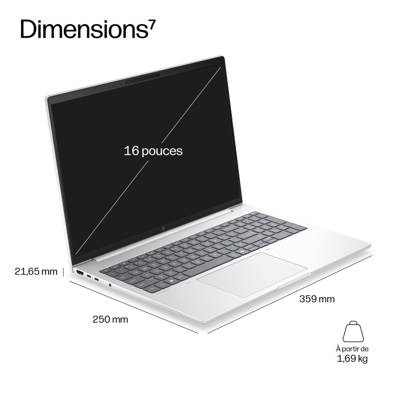 Portable HP EliteBook 8 G2i Intel Core Ultra U7 355 32GB 1ToSSD Intel Graphics 4