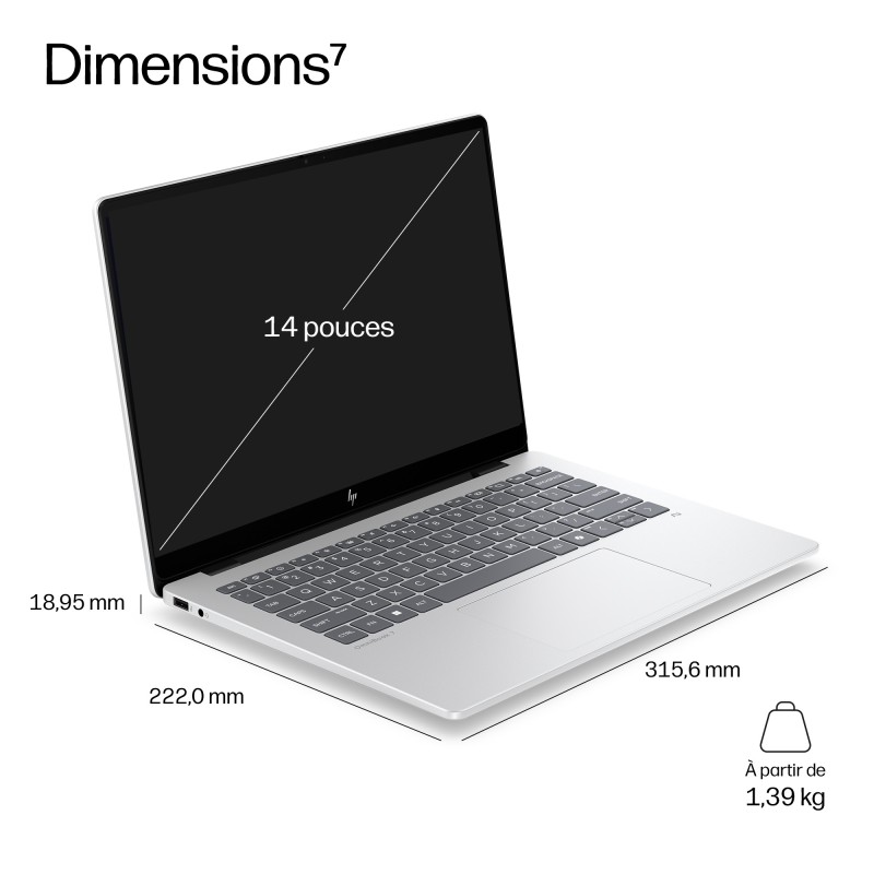 Portable HP EliteBook 8 G2i Intel Core Ultra 7 355 32Go soudée 1ToSSD Intel Gra