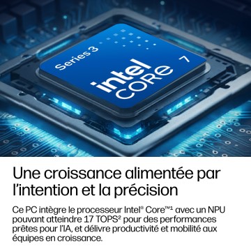 Portable HP ProBook 4 G2i Intel Core Ultra U7 350 32Go Soudée 512GoSSD 18Tops In