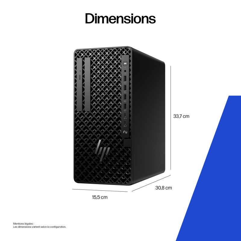 Station de Travail HP Z1 TWR G1i Intel Core U7-265 20C 32GO 1ToSSD NVIDIA RTX A4