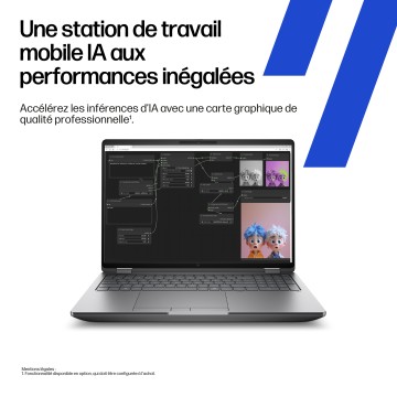 Station de Travail HP ZBook Fury 16 G1i Intel Core Ultra 9 290HX 64GO 1TOSSD NVI