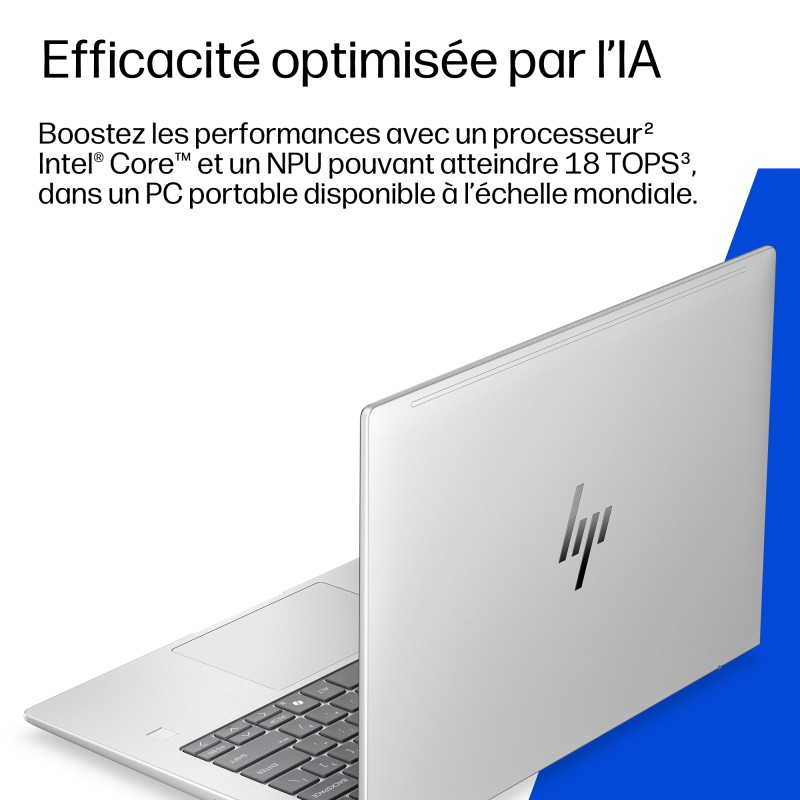 Portable HP EliteBook 6 G2i Intel Core Ultra U7 350 32GB Soudée 512GoSSD Intel Graphics 18 Tops 14'' WUXGA Sure View Win11Pro E0