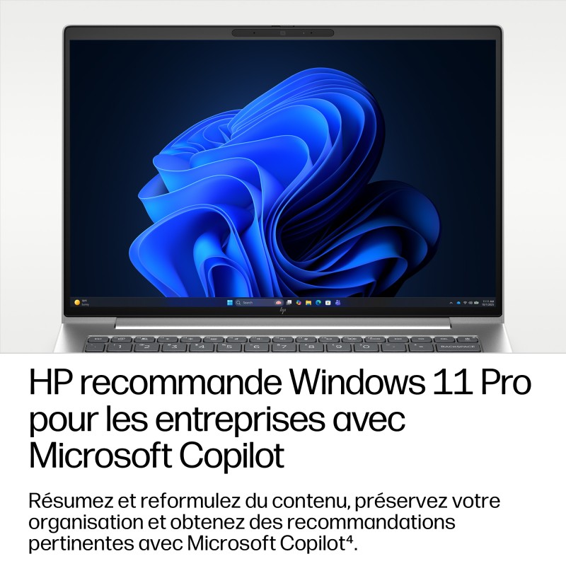 Portable HP EliteBook 6 G2i Intel Core Ultra U5 320 16Go Soudée 512GoSSD Intel Graphics 18Tops 14'' WUXGA Win11Pro E0EZ9ET
