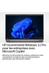 Portable HP EliteBook 6 G2i Intel Core Ultra U5 320 16Go Soudée 512GoSSD Intel Graphics 18Tops 14'' WUXGA Win11Pro E0EZ9ET
