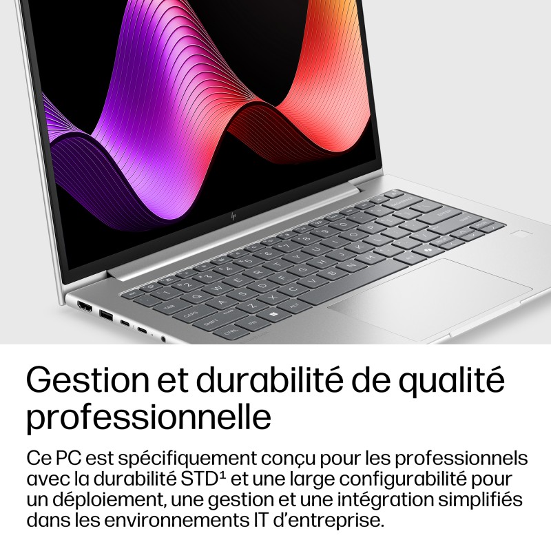 Portable HP EliteBook 6 G2i Intel Core Ultra U5 320 16Go Soudée 512GoSSD Intel Graphics 18Tops 14'' WUXGA Win11Pro E0EZ9ET