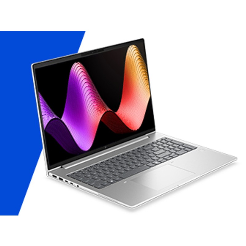 Portable HP EliteBook 6 G2i Intel Core Ultra U5 320 16Go Soudée 512GoSSD Intel Graphics 18Tops 16'' WUXGA Win11Pro E0FC1ET