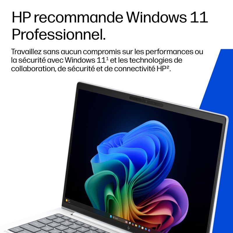 Portable HP EliteBook 8 G2i Intel Core Ultra 7 355 16Go soudée 512GoSSD Intel Graphics 50Tops 14'' WUXGA WLED 300nits