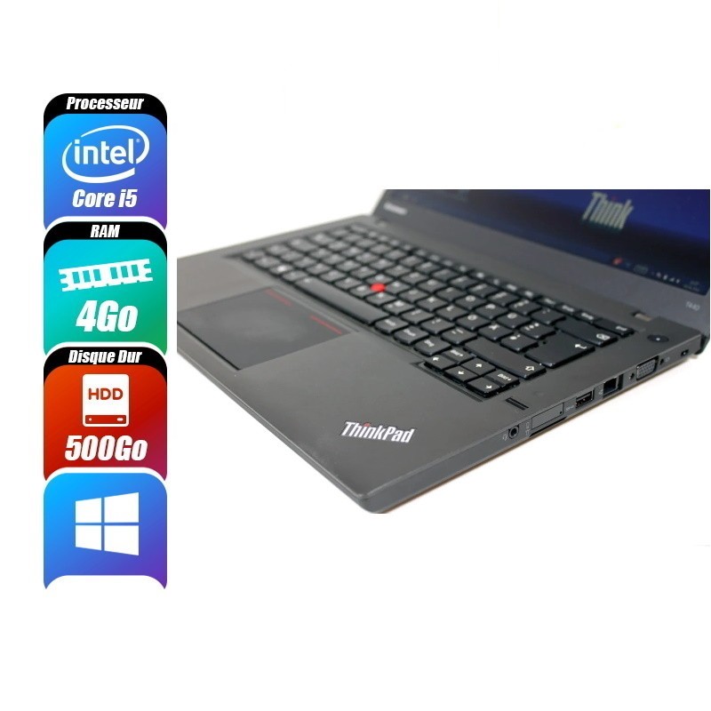 LENOVO THINKPAD 4 Go 500 Go reconditionné PC Portables -id-315