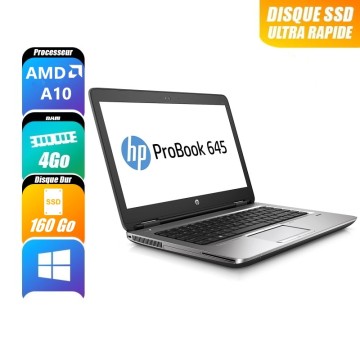 HP PROBOOK 645 G2 - A10-8700B, 4 Go RAM, 160 Go - reconditionné