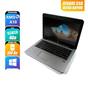 HP ELITEBOOK 725 G3 - A10-8700B, 4 Go RAM, 160 Go - reconditionné