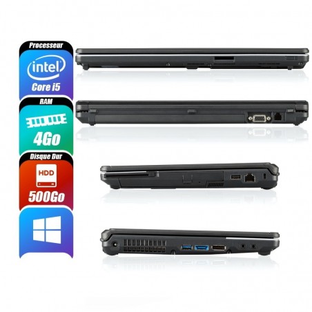 FUJITSU LIFEBOOK 4 Go 500 Go reconditionné PC Portables -id-343