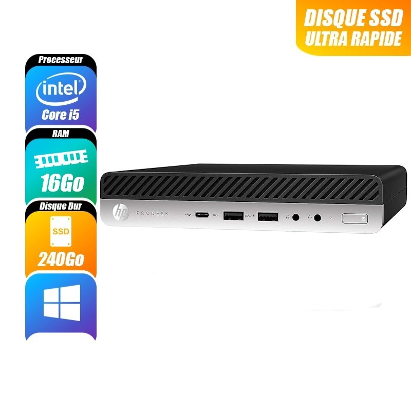 PC de bureau HP PRODESK 600 G3 reconditionne