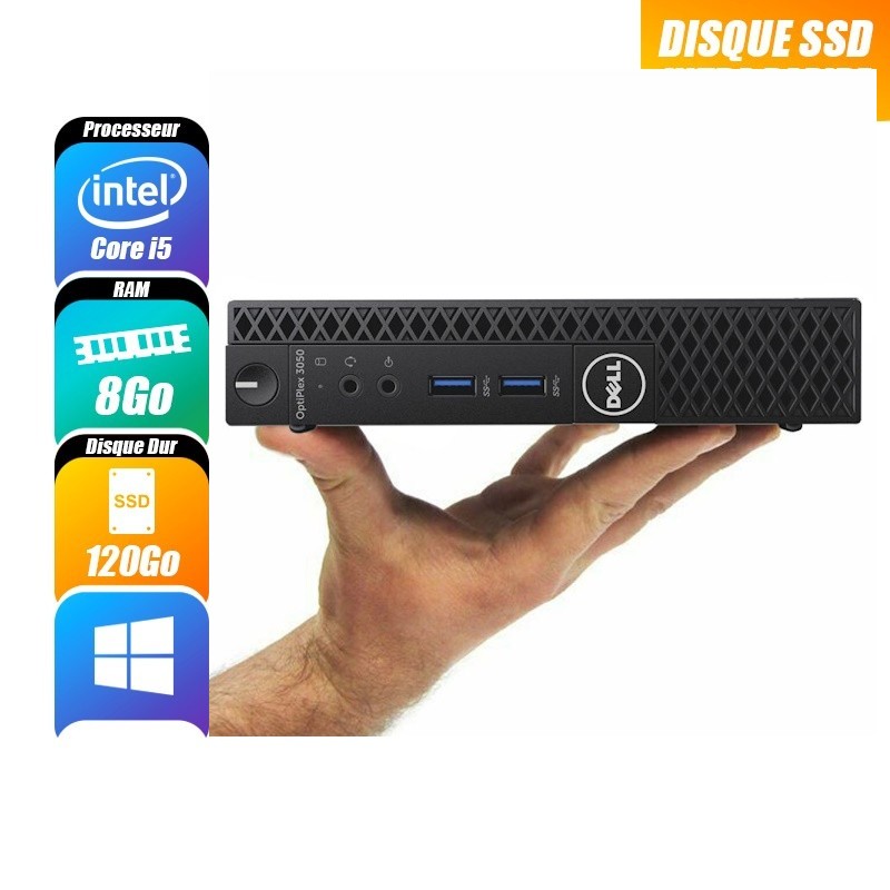 PC de bureau DELL OPTIPLEX 3050 MICRO d'occasion