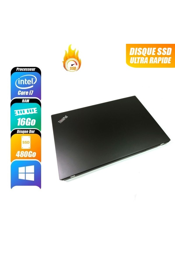 LENOVO THINKPAD T480S - 8650U, 16 Go RAM, 512 Go - reconditionné