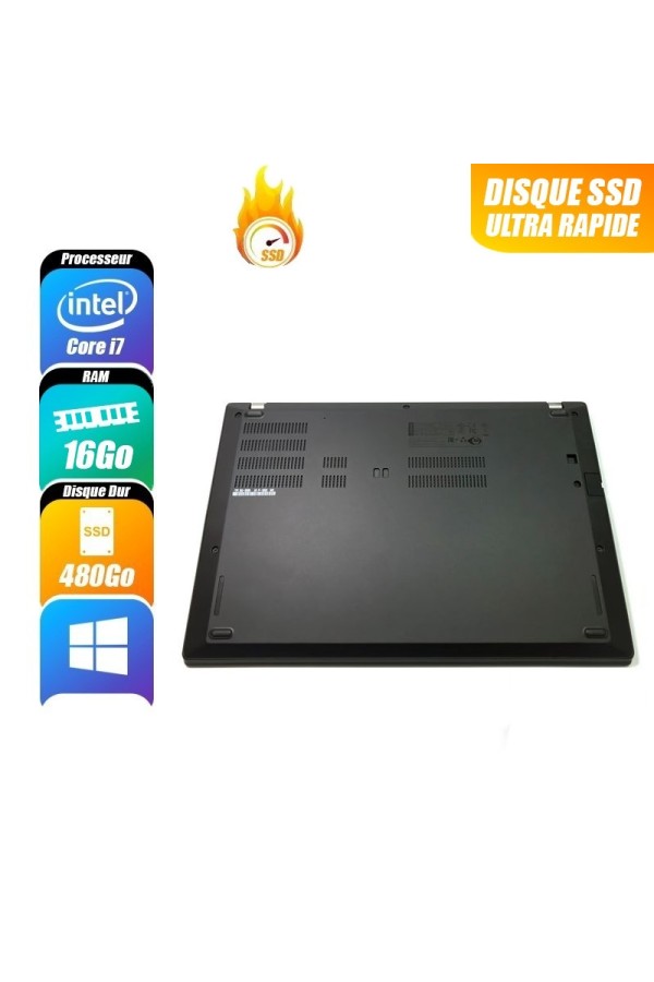 LENOVO THINKPAD T480S - 8650U, 16 Go RAM, 512 Go - reconditionné