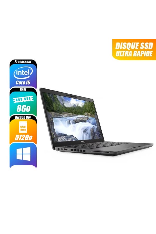 DELL LATITUDE 5400 - 8365U, 8 Go RAM, 512 Go - reconditionné
