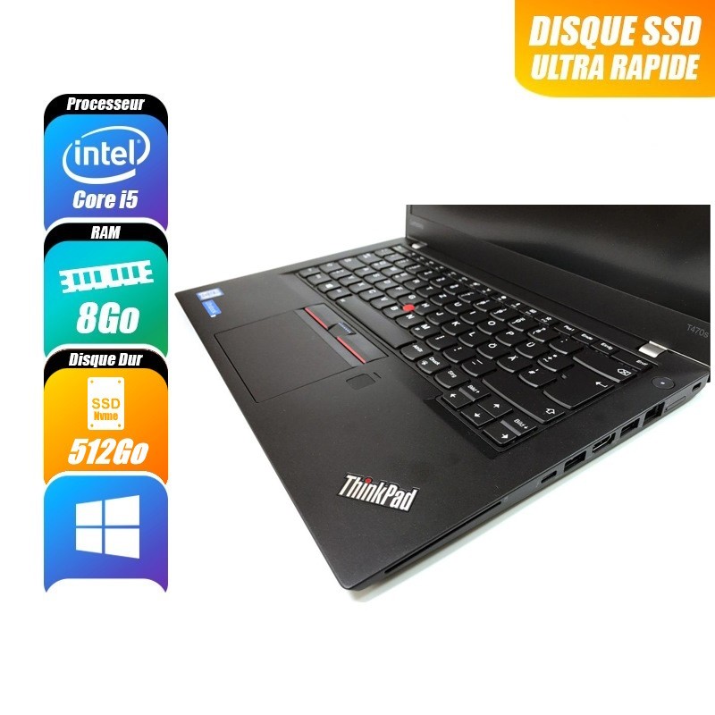 Ordinateurs Portables LENOVO THINKPAD T470S d'occasion