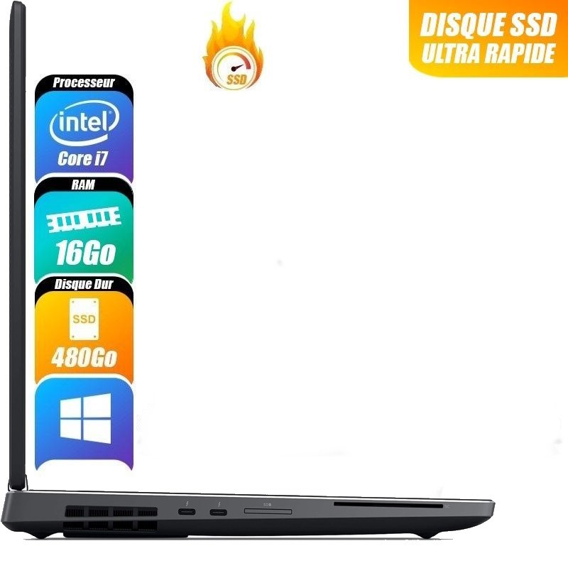 DELL PRECISION 16 Go 512 Go reconditionné PC Portables