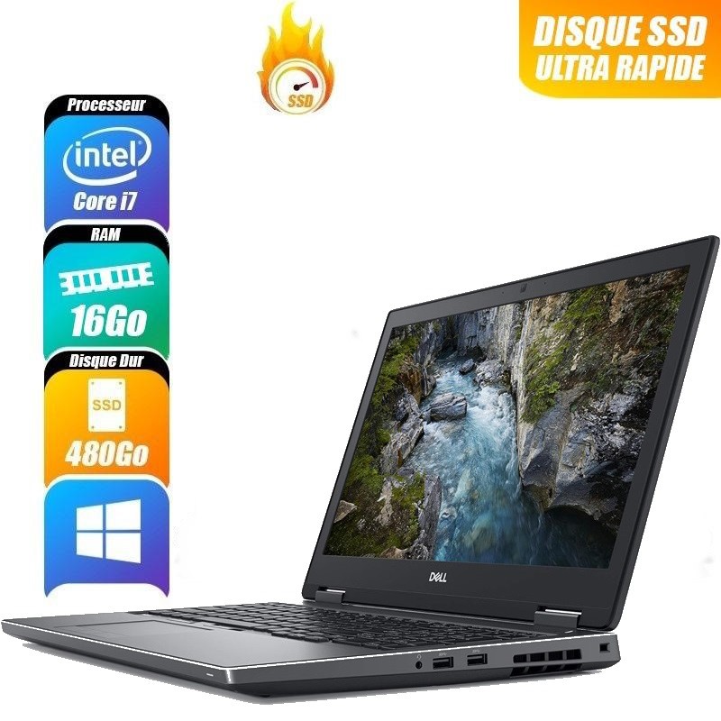 DELL PRECISION 7530 - 8850H, 16 Go RAM, 512 Go - reconditionné