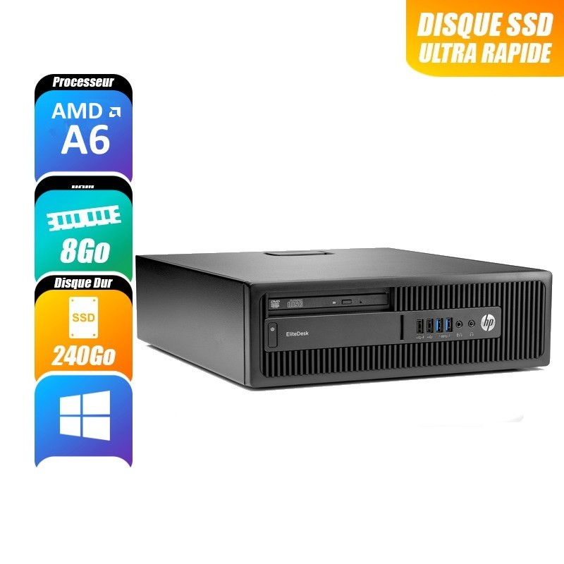 HP ELITEDESK 8 Go 240 Go reconditionné PC de bureau -id-398