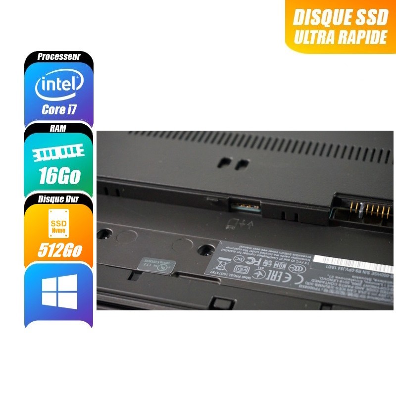 LENOVO THINKPAD P52 - 8850H, 16 Go RAM, 512 Go - reconditionné