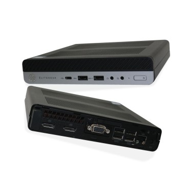 HP Prodesk 600 G4 Mini - 8100T, 8 Go RAM, 512 Go - reconditionné