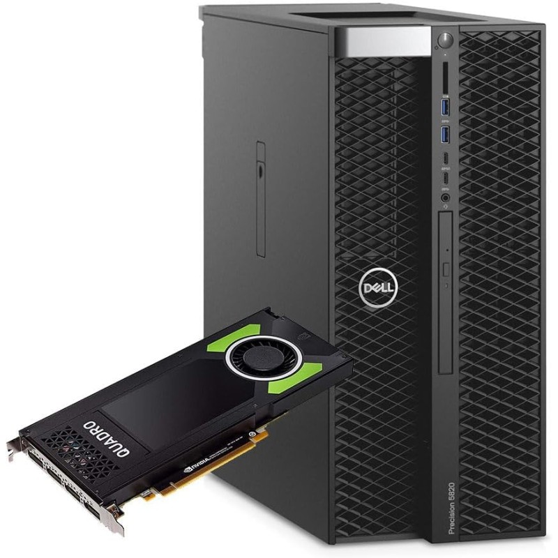 DELL PRECISION T5820 - W2123, 16 Go RAM, 512 Go - reconditionné