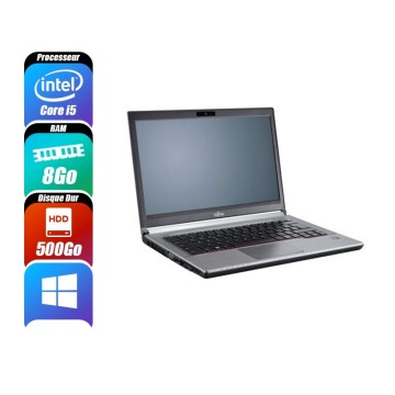 FUJITSU LIFEBOOK E734 - 4300M, 8 Go RAM, 500 Go - reconditionné