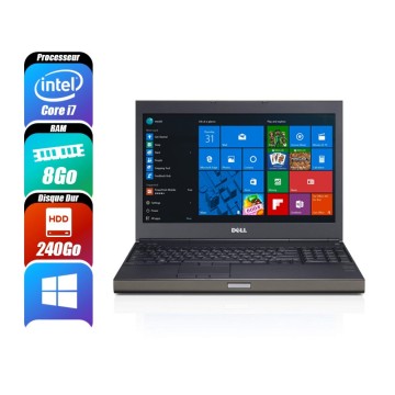 DELL PRECISION M4700 - 3520M, 8 Go RAM, 240 Go - reconditionné