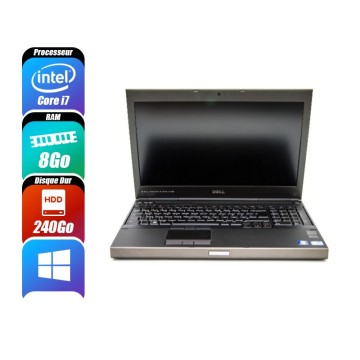 DELL PRECISION M4700 - 3520M, 8 Go RAM, 240 Go - reconditionné