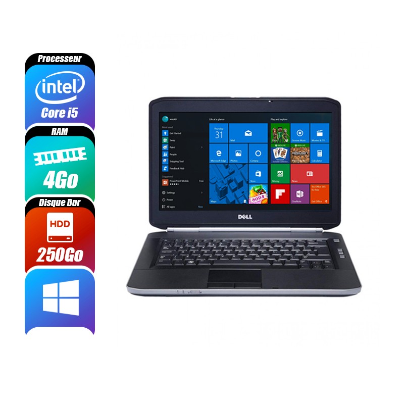 DELL LATITUDE 4 Go 250 Go reconditionné PC Portables -id-36
