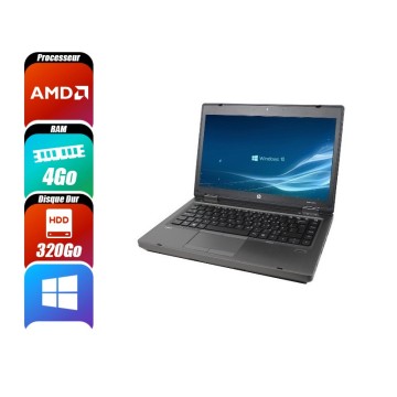 HP PROBOOK 6475B - 4400M, 4 Go RAM, 320 Go - reconditionné