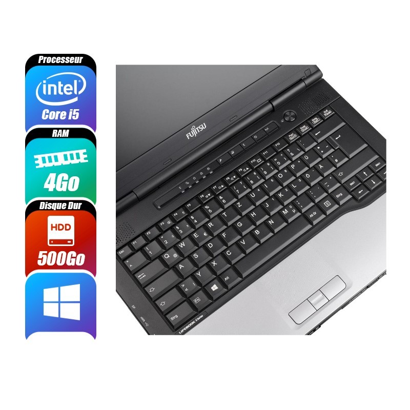 FUJITSU LIFEBOOK 4 Go 500 Go reconditionné PC Portables -id-3