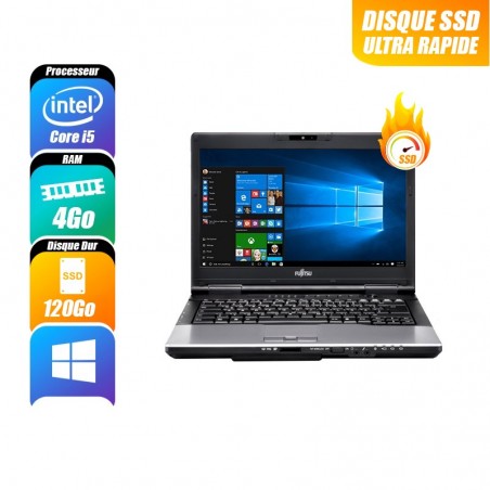 FUJITSU LIFEBOOK 4 Go 500 Go reconditionné PC Portables -id-3
