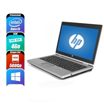 HP ELITEBOOK 2570P - 3340M, 4 Go RAM, 500 Go - reconditionné