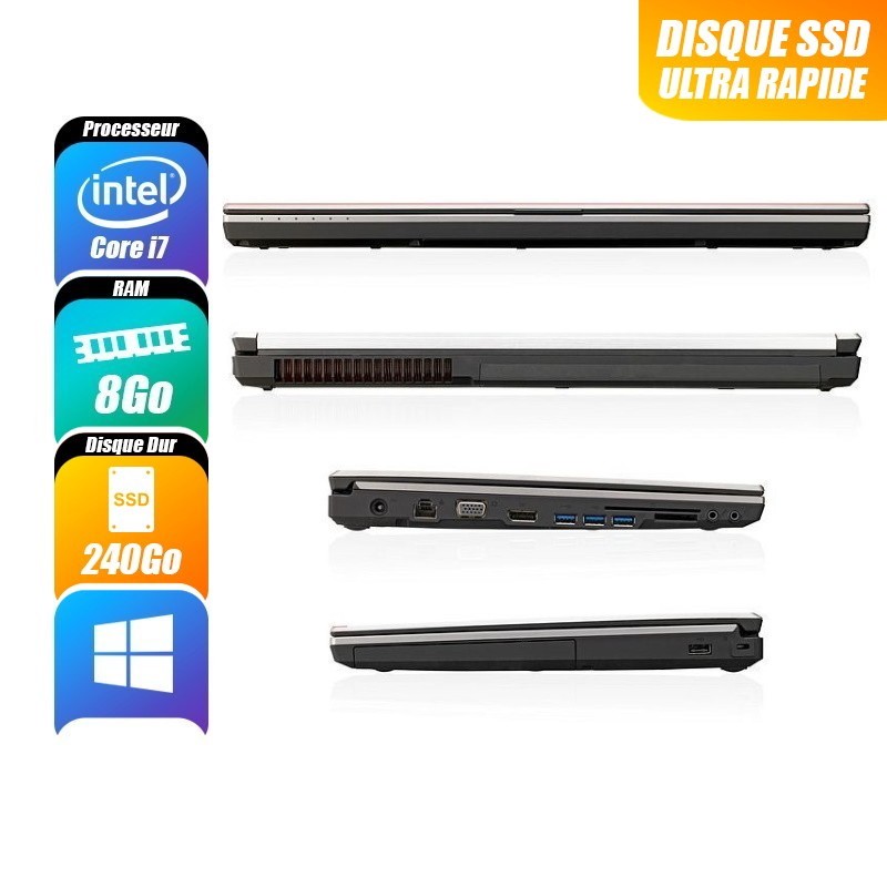 FUJITSU Celsius 8 Go 240 Go reconditionné PC Portables