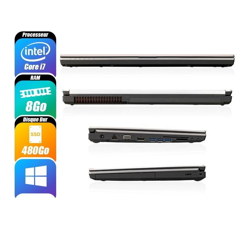 FUJITSU Celsius 8 Go 480 Go reconditionné PC Portables