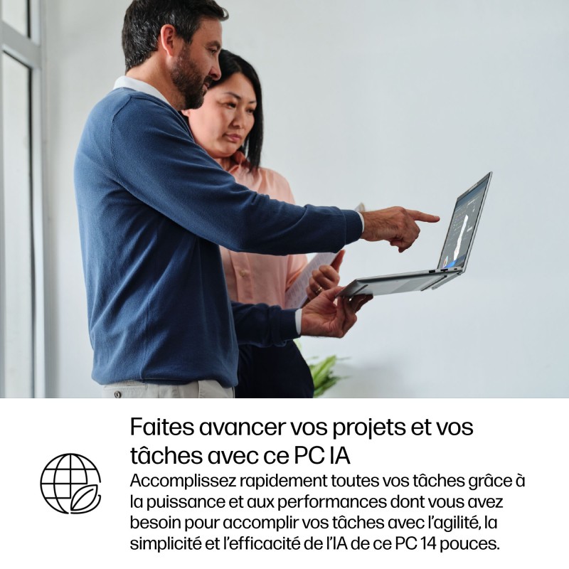 Portable HP EliteBook 6 Intel Core Ultra U5-225U 16Go 512GoSSD Intel Graphics 12