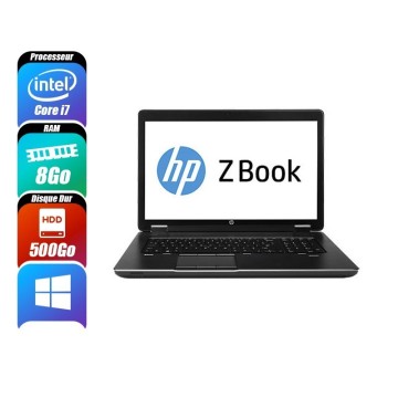 HP ZBOOK 8 Go 500 Go reconditionné PC Portables