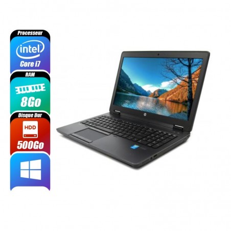 HP ZBOOK 15 G2 - 4710MQ, 8 Go RAM, 500 Go - reconditionné