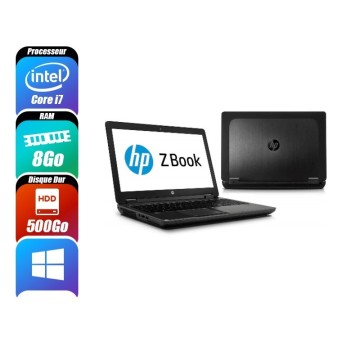 HP ZBOOK 15 G2 - 4710MQ, 8 Go RAM, 500 Go - reconditionné