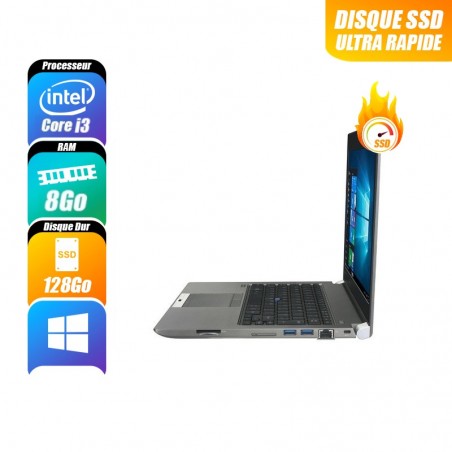 TOSHIBA PORTEGE Z30-C - 6100U, 8 Go RAM, 128 Go - reconditionné