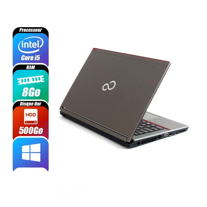 FUJITSU LIFEBOOK 8 Go 500 Go reconditionné PC Portables -id-88