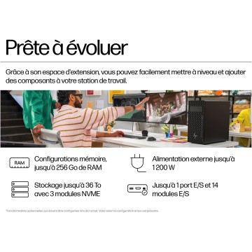Station de Travail HP Z2 TWR G1i Intel Core U7-265 20C 32GB 1TB NVIDIA RTX A1000